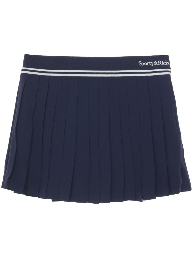 logo pleated skirt 1
