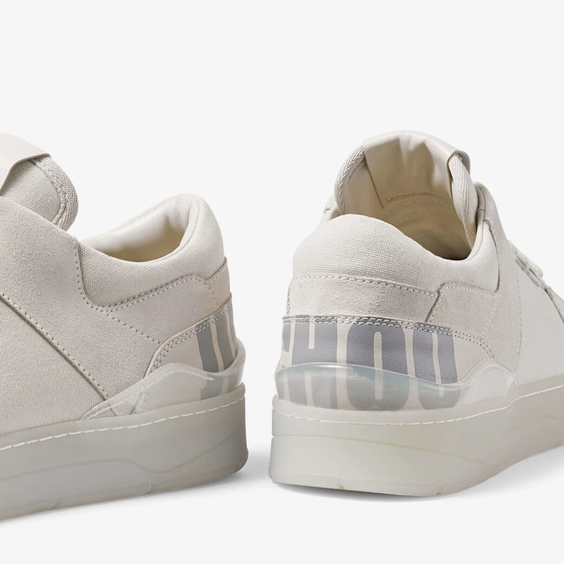 Florent M
Chalk Crosta and Canvas Trainers with Choo Lettering - 3