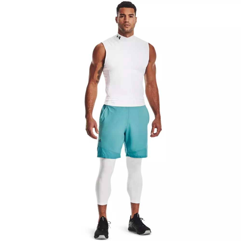 Men's White HeatGearÂ® Armour Â¾ Leggings - 5