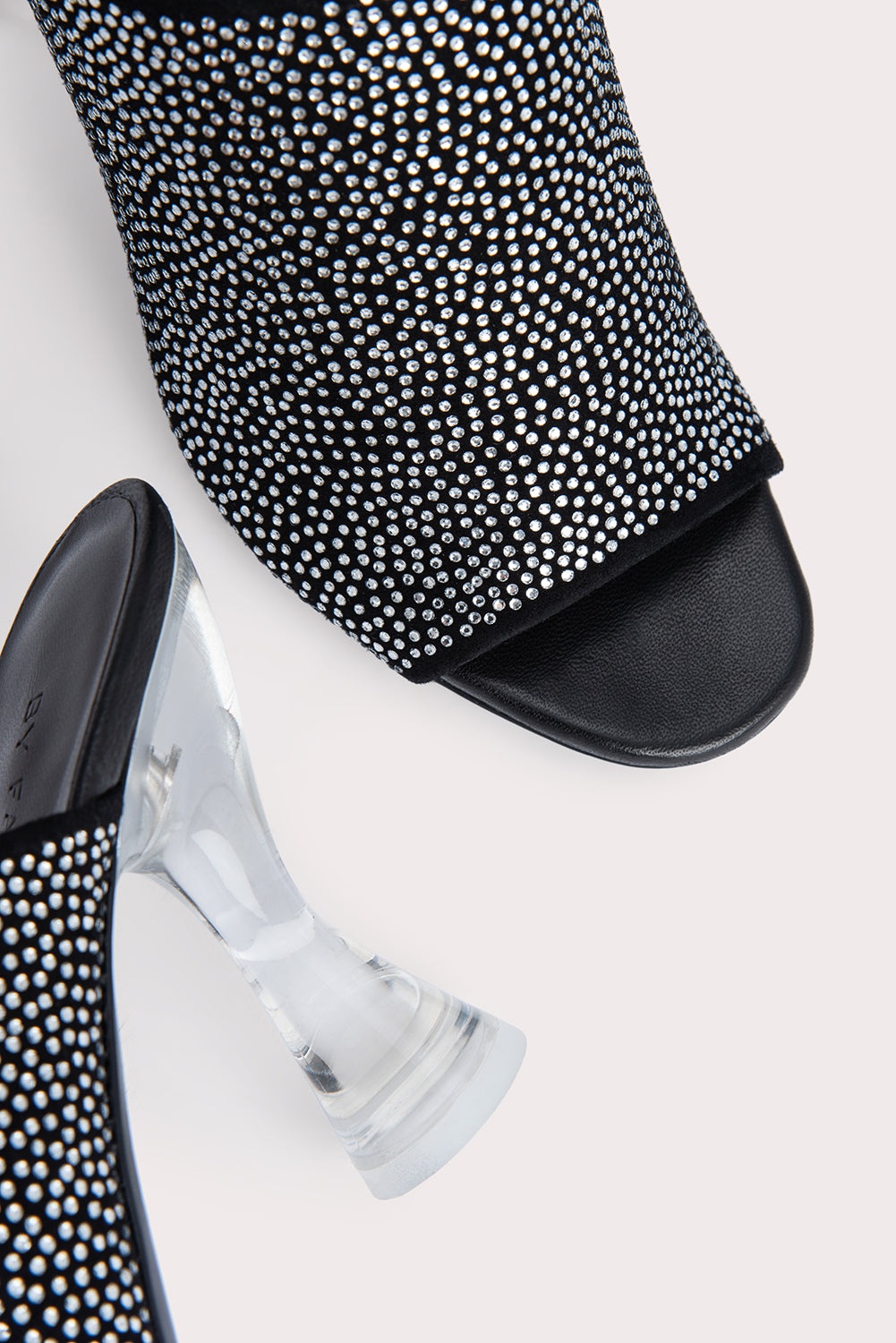 Luz Black Suede and Crystals - 5