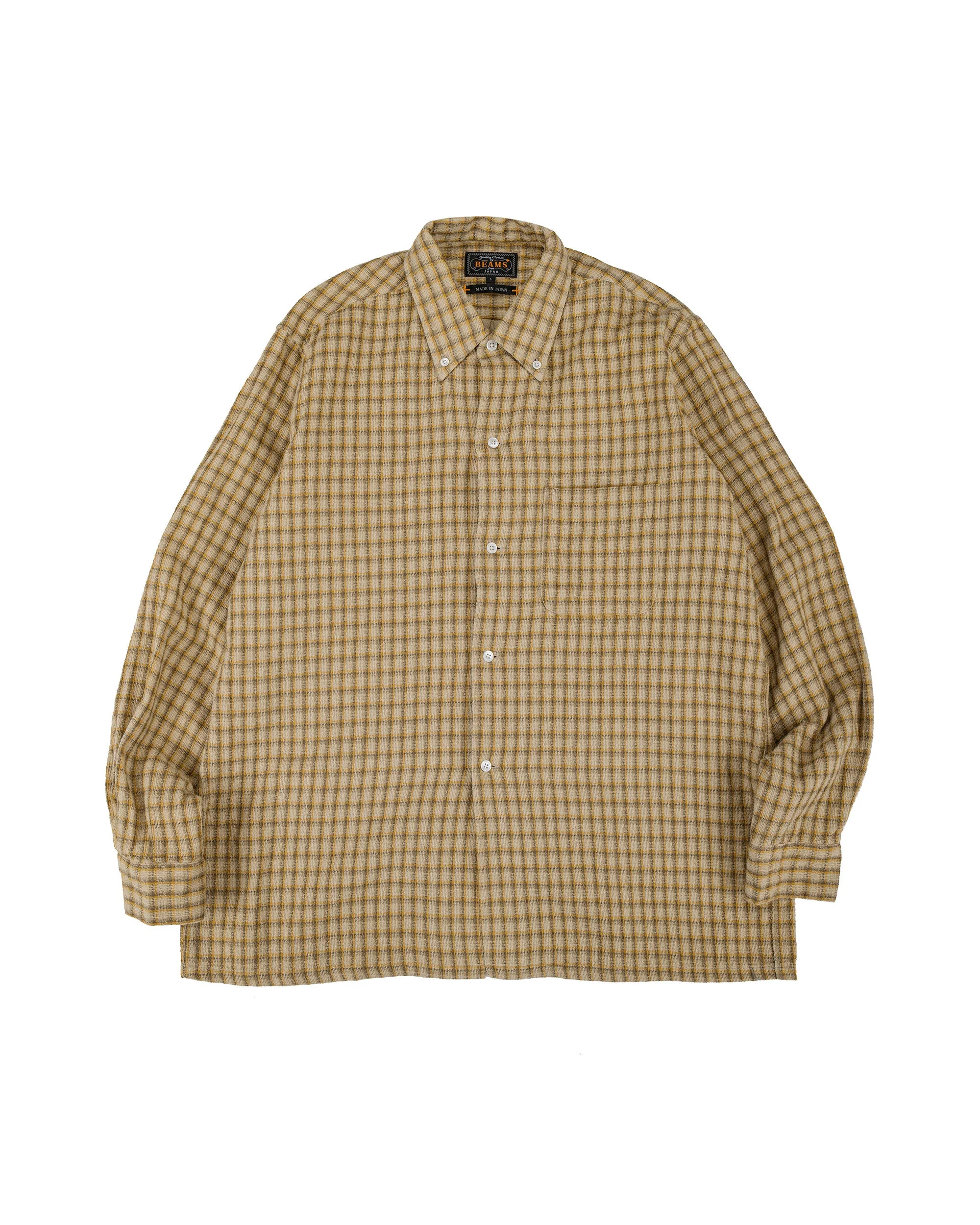 Open B.D. Panama Plaid Double Face Beige - 1