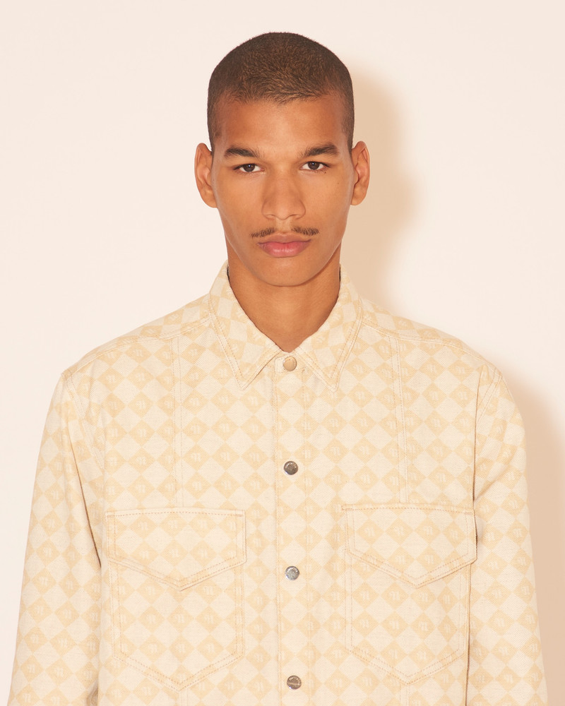 TRISTO - Patch pocket overshirt - Natural 6