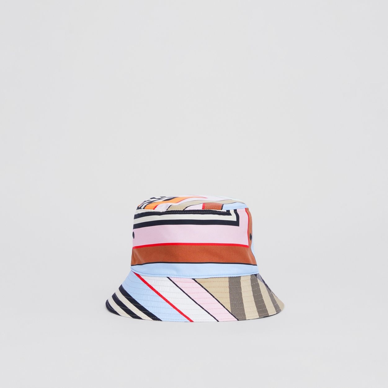 Montage Print Silk Bucket Hat - 4