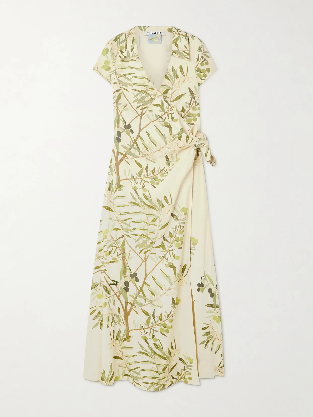 bernadette linen dress BERNADETTE Sunflower-Print Linen Maxi Dress