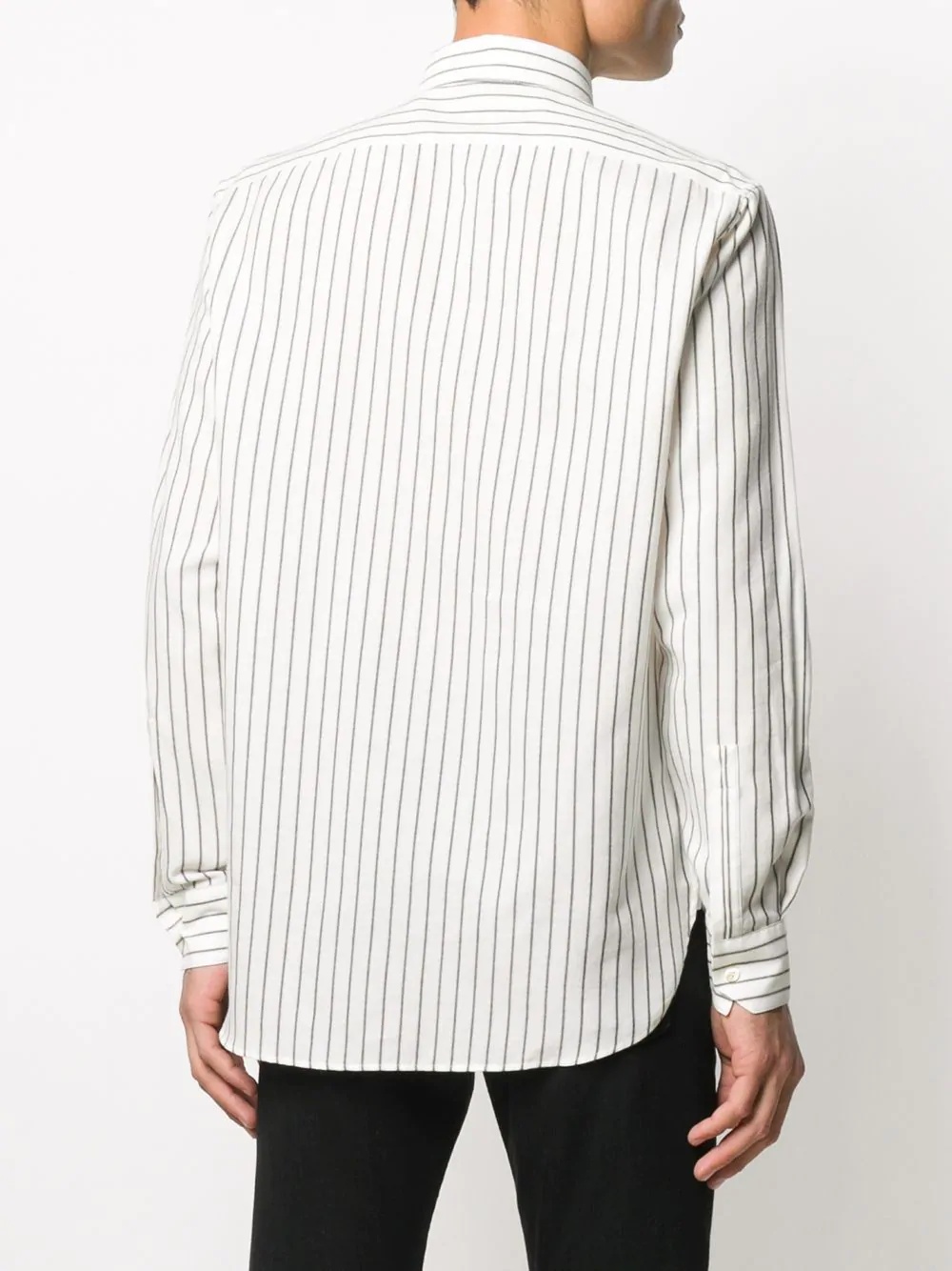 striped fitted shirt - 4