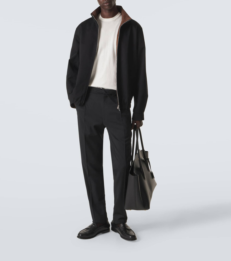 LARDINI Virgin wool tapered pants outlook