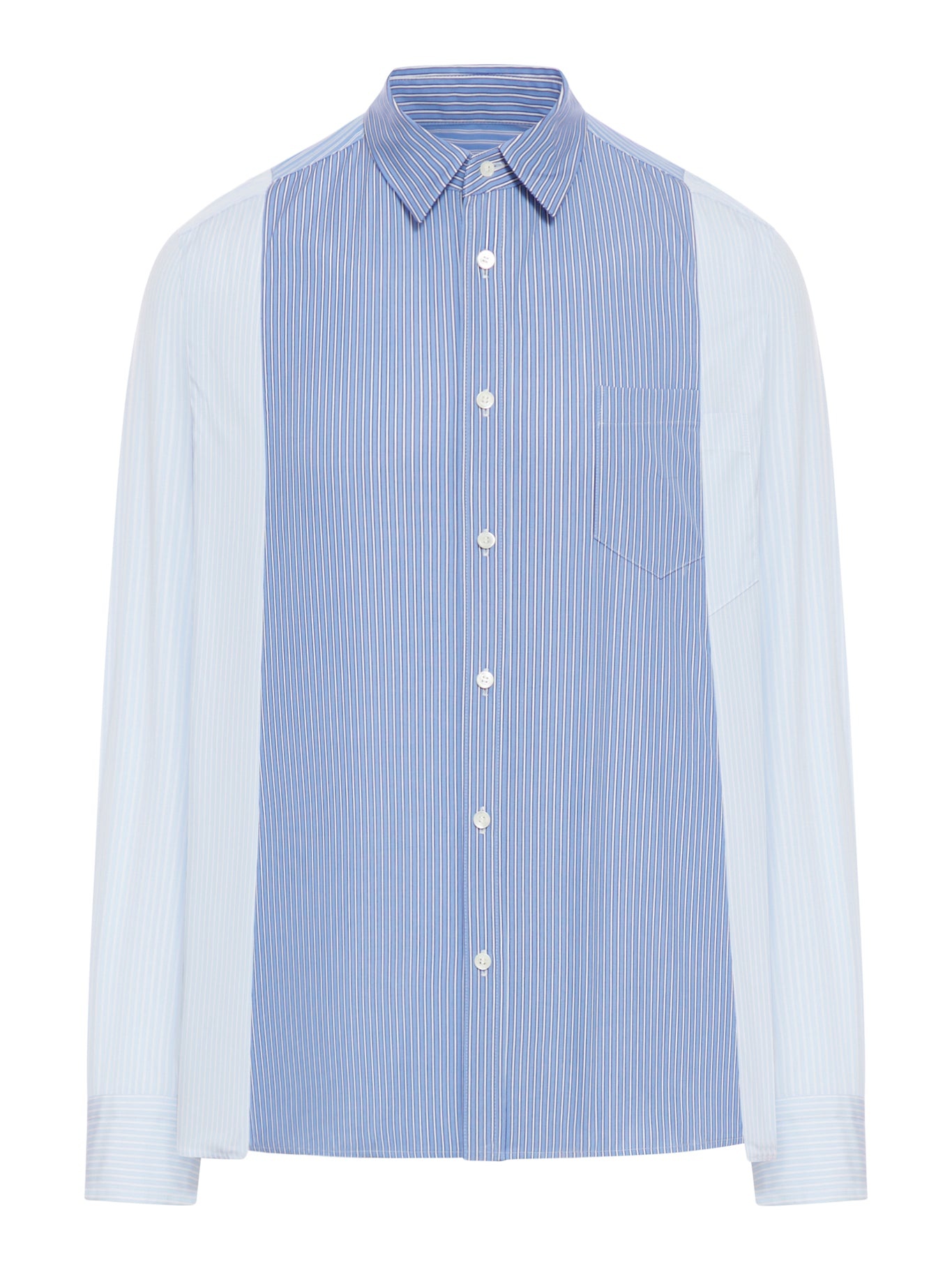 STRIPED COTTON POPLIN SHIRT - 1