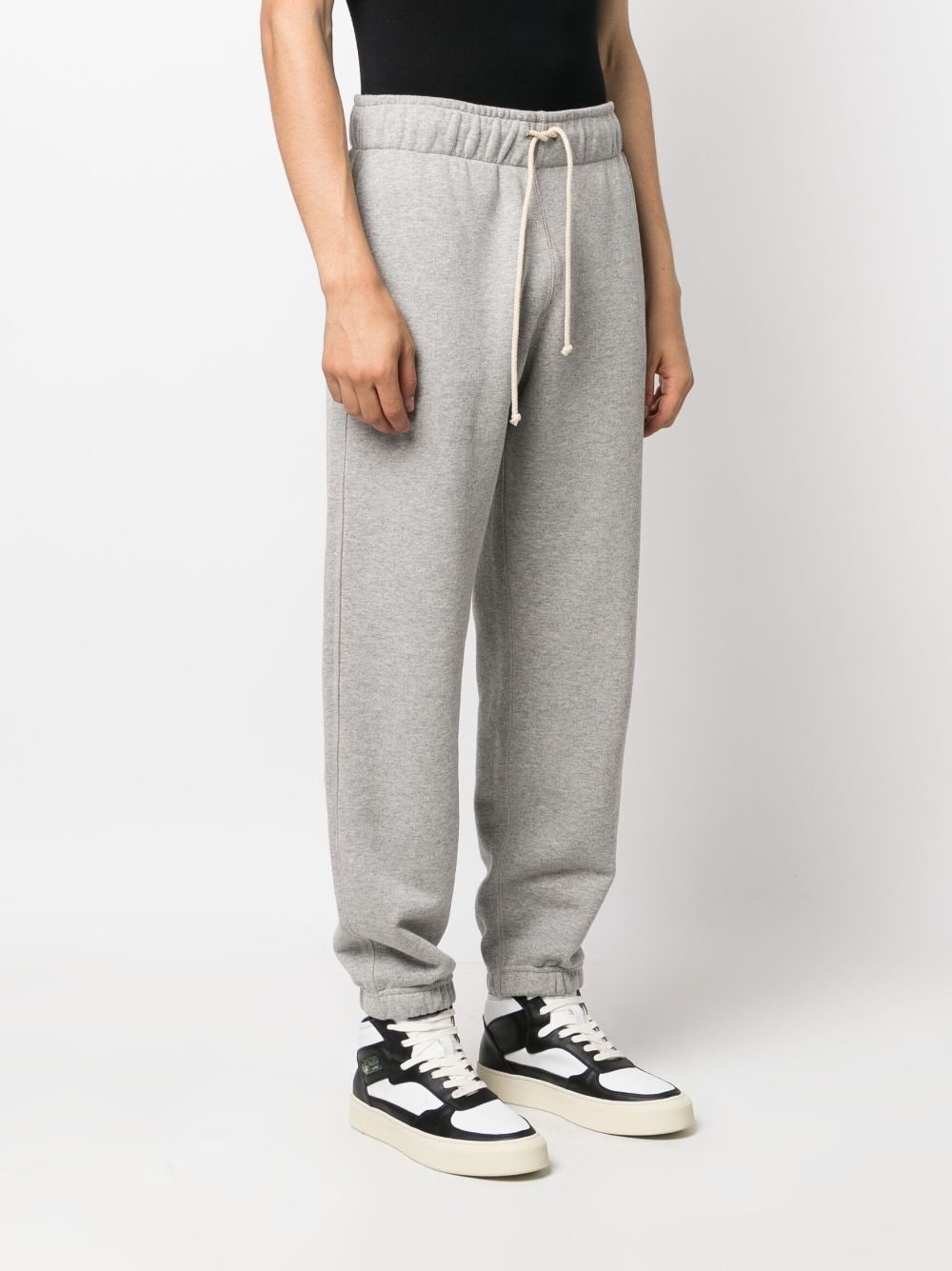 logo-patch cotton track pants - 3