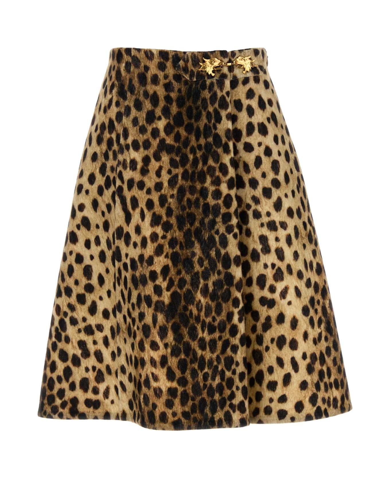 スカート VALENTINO PRINTED WOOL SKIRT Valentino Printed Wool Skirt Women's White 38 | eBay
