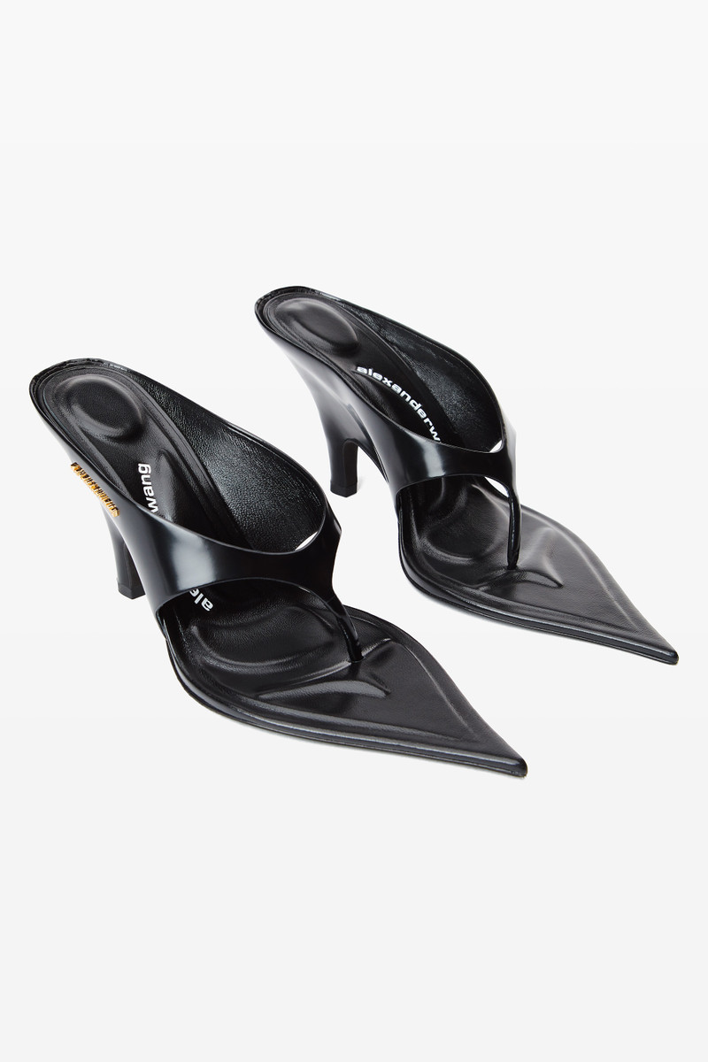 Alexander Wang Irina Pointy Toe Sandal in Calf Leather outlook