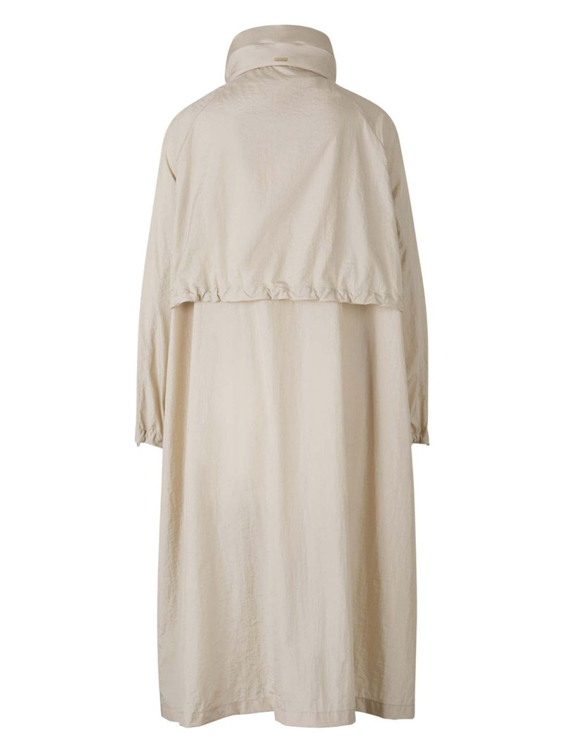 Herno concealed-hood trench coat outlook