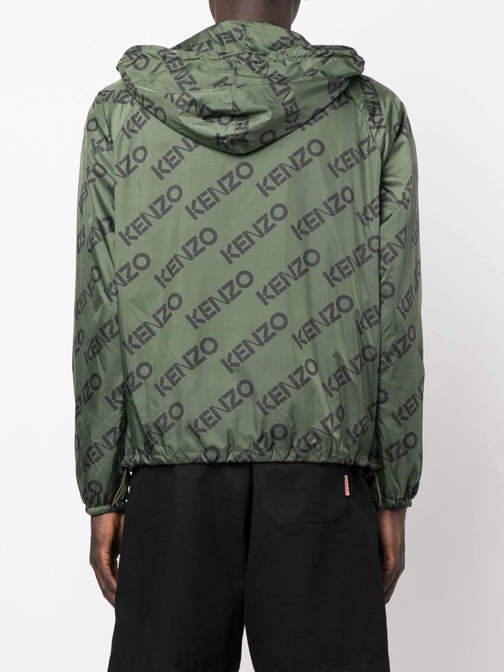 logo-print hooded jacket - 4
