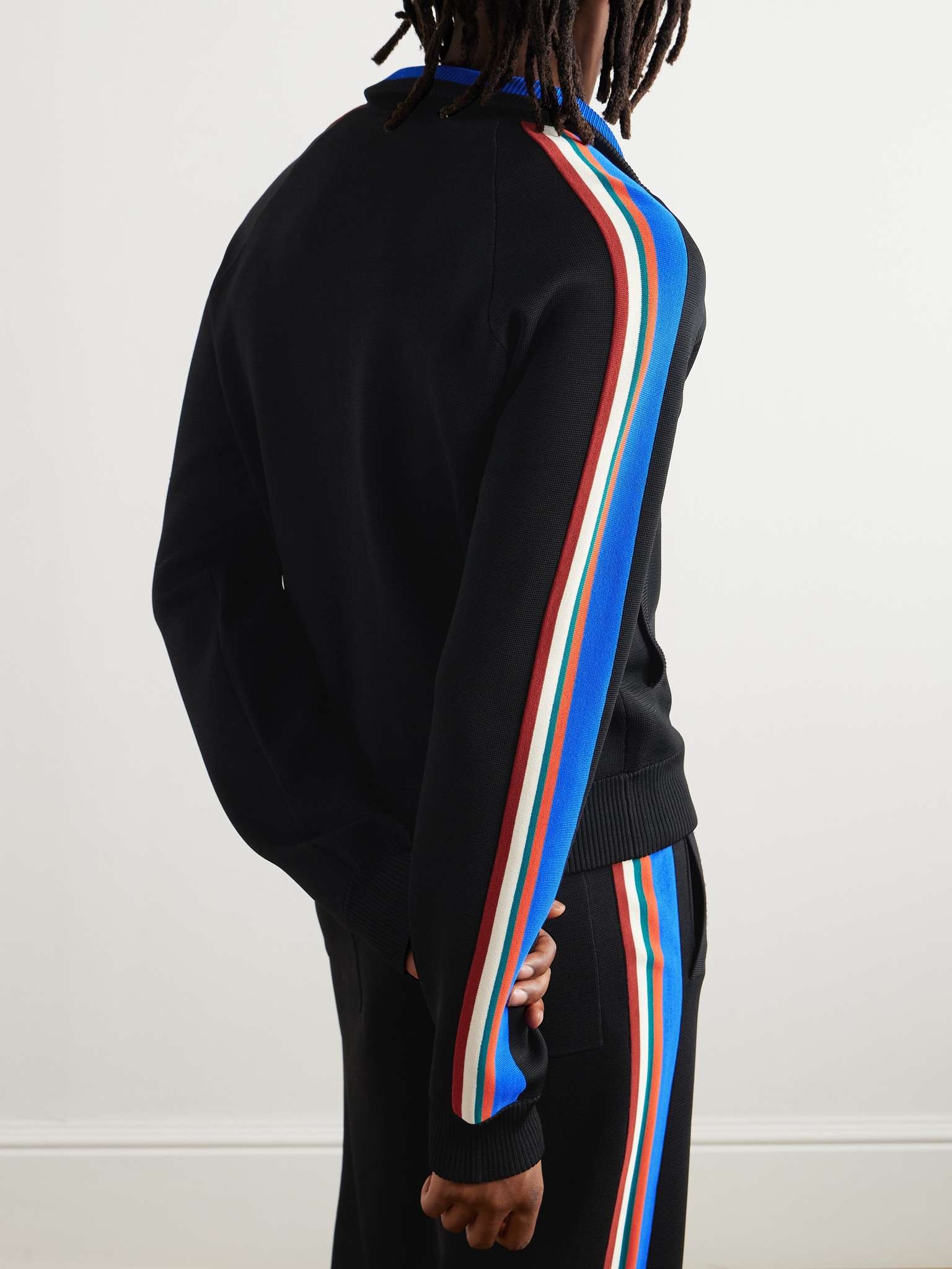 Tide Striped Knitted Track Jacket - 3