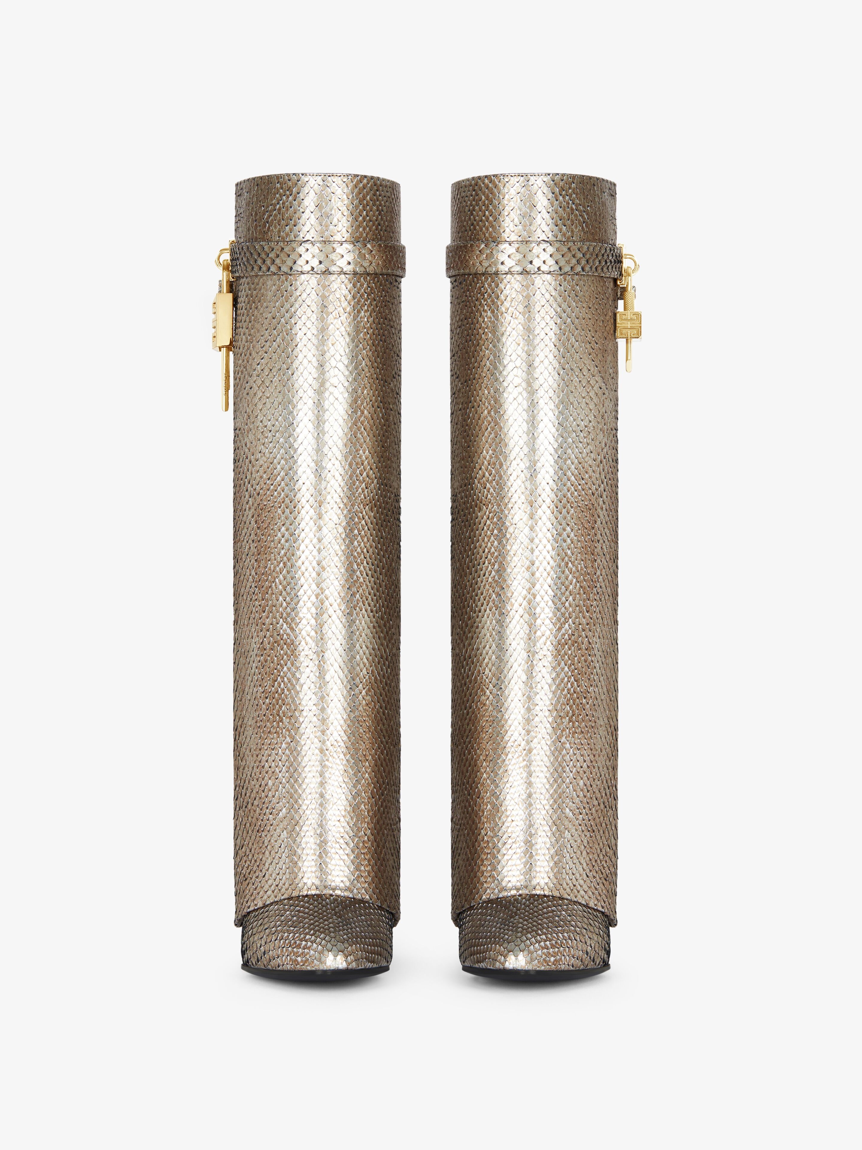 SHARK LOCK BOOTS IN PYTHON WITH IRIDESCENT EFFECT - 3