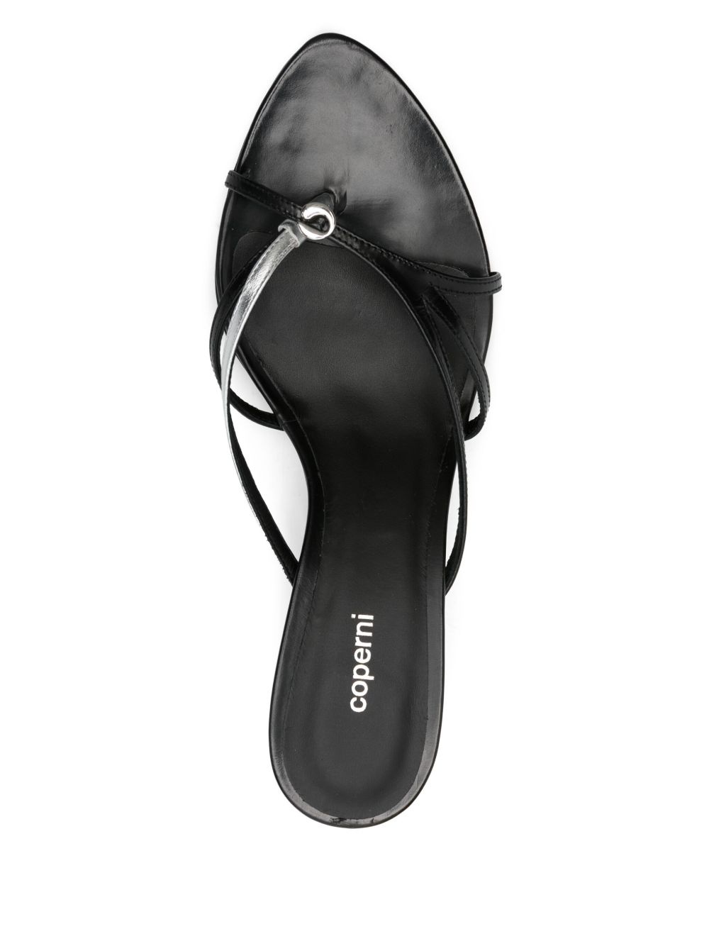 80mm leather heeled sandals - 4