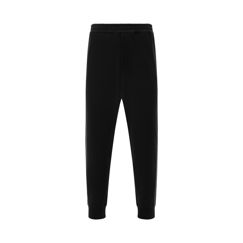 Alexander McQueen Tape Jogger in Black/Black outlook