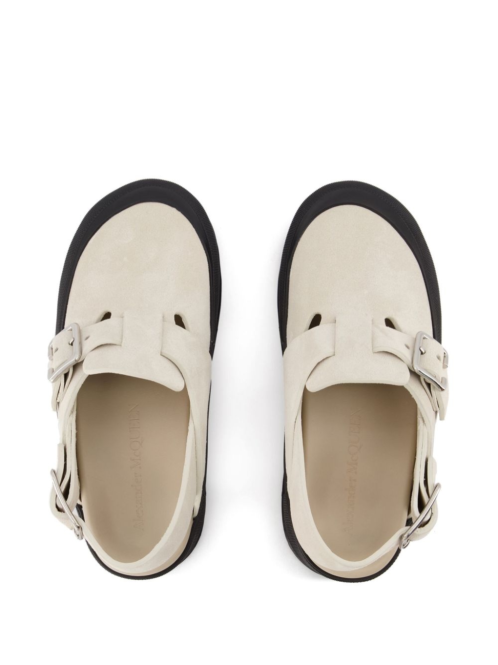 side buckle-fastening detail sandals - 4
