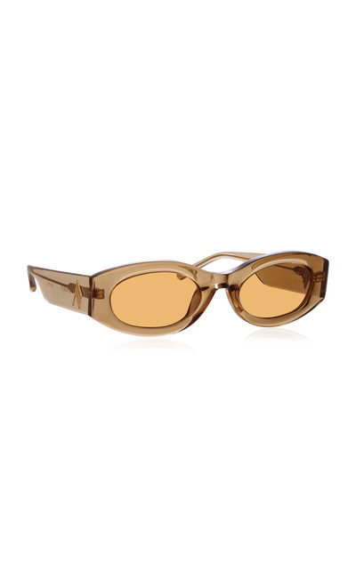 THE ATTICO Berta Oval-Frame Acetate Sunglasses neutral outlook