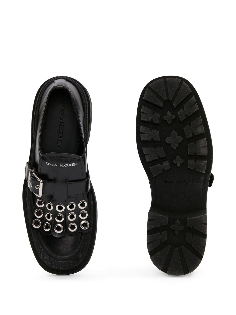 buckle-fastening tassel monk shoes - 3