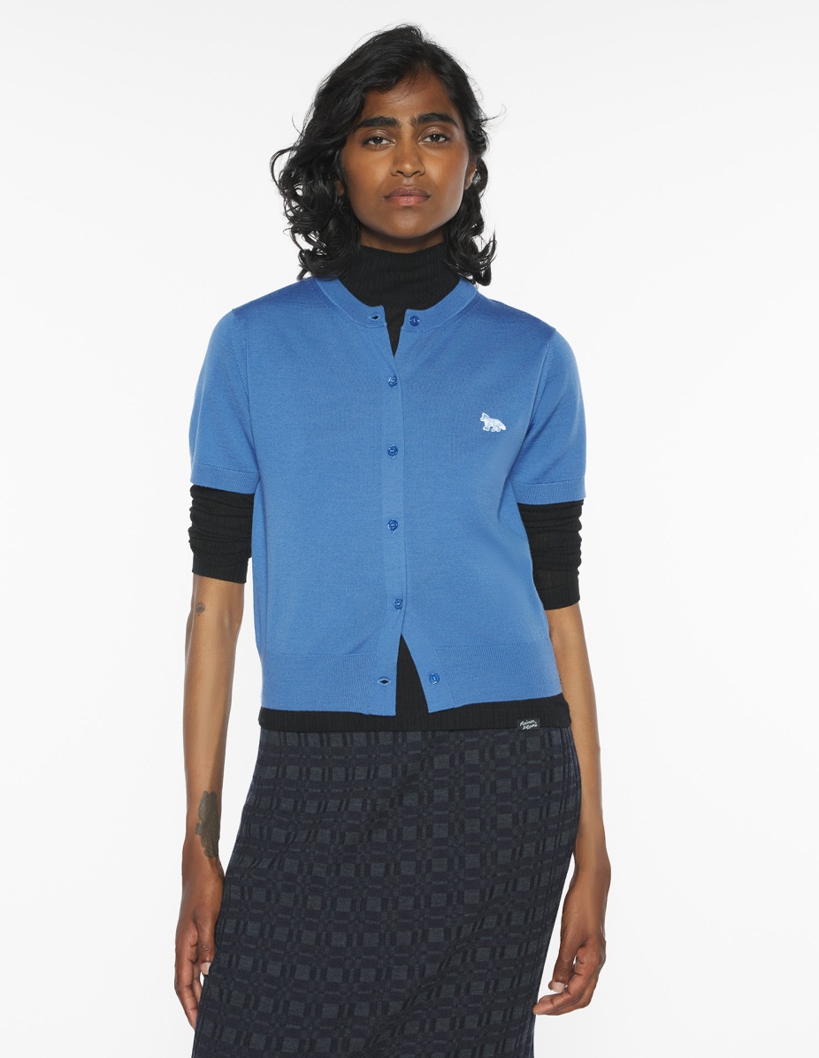 BABY FOX FINE MERINO SHORT SLEEVE CARDIGAN - 3