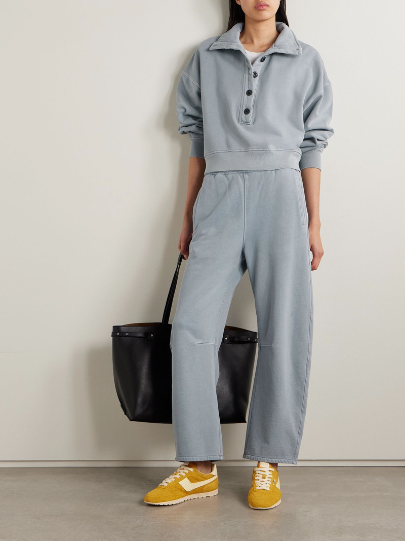 Citizens of Humanity Mirelle cropped cotton-jersey sweatshirt Gray outlook