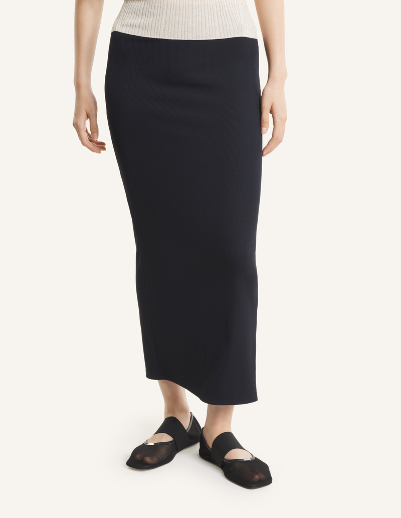 SOFT FINE RIB LONG SKIRT 6