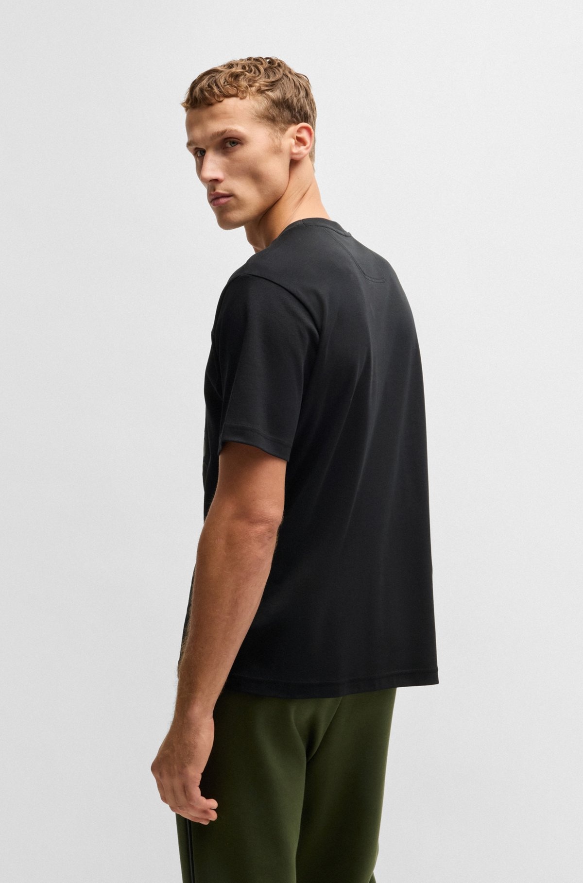 INTERLOCK-COTTON T-SHIRT WITH CIRCLE ARTWORK - 5
