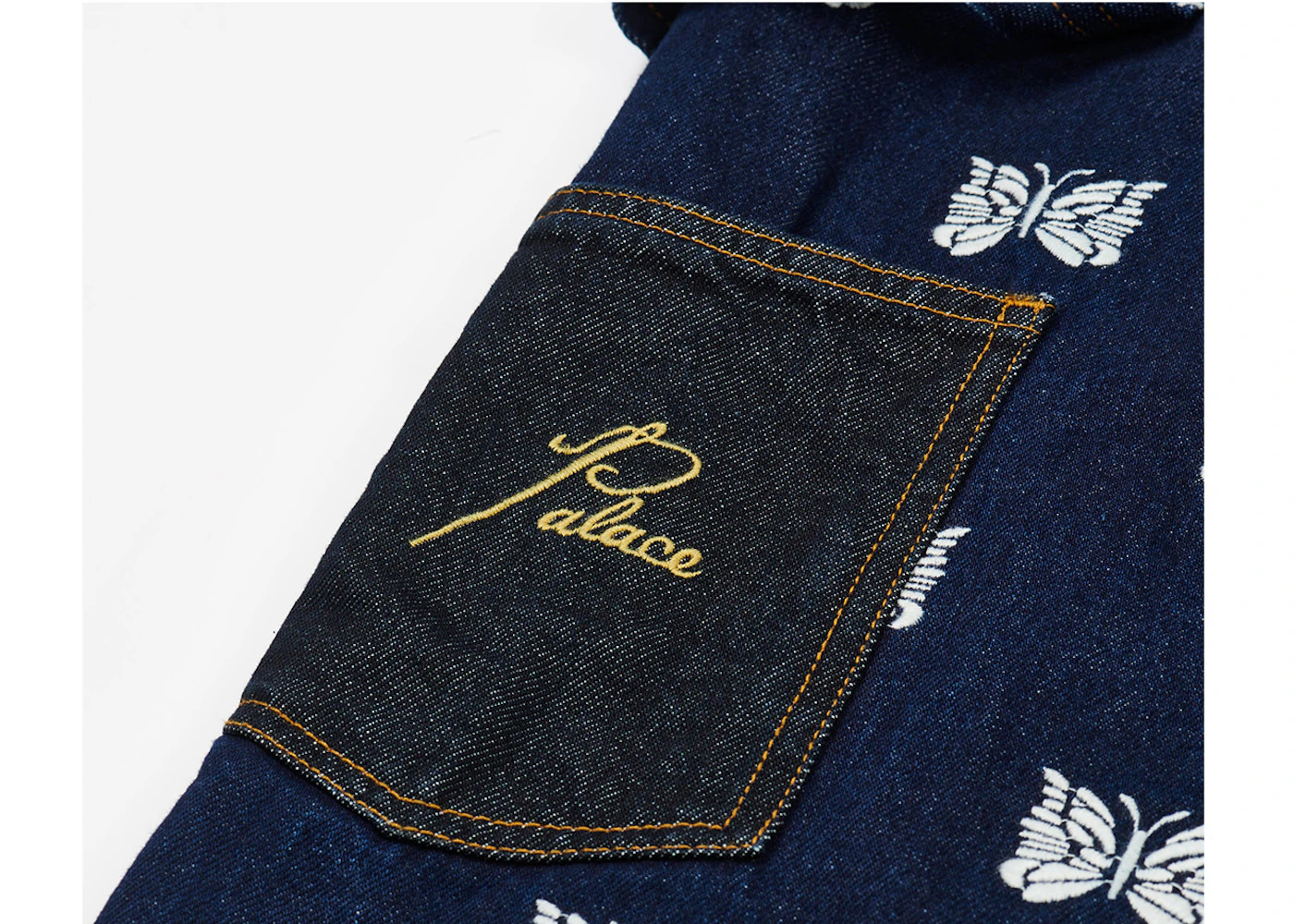 Palace x Needles Double Knee Pant Indigo - 3