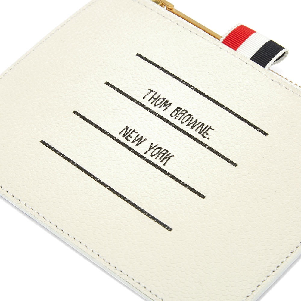 Thom Browne Printed Label Zip Wallet - 3