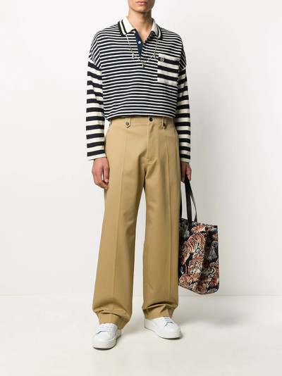 Loewe wide-leg chino trousers outlook