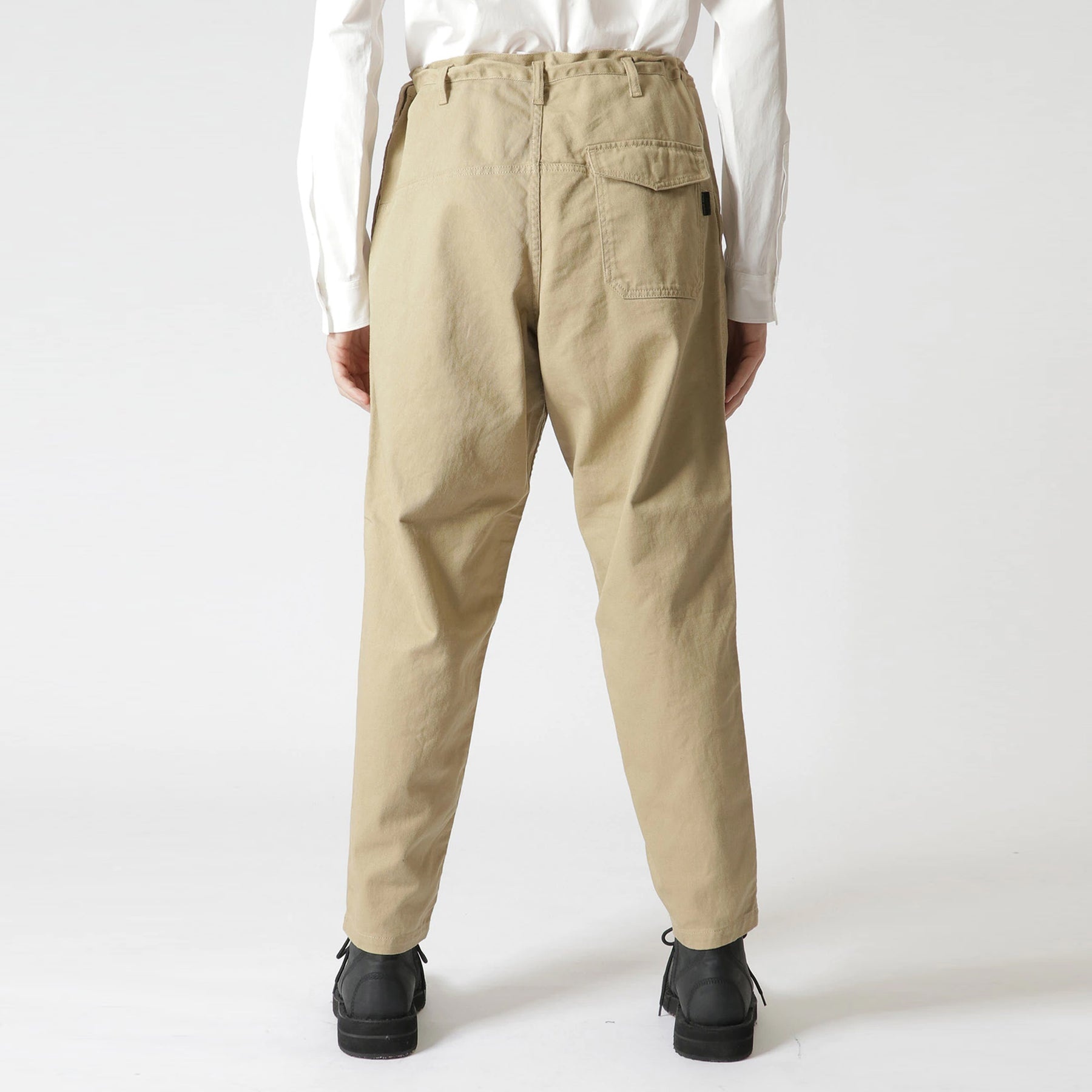 Drawstring work pants / BEI - 4