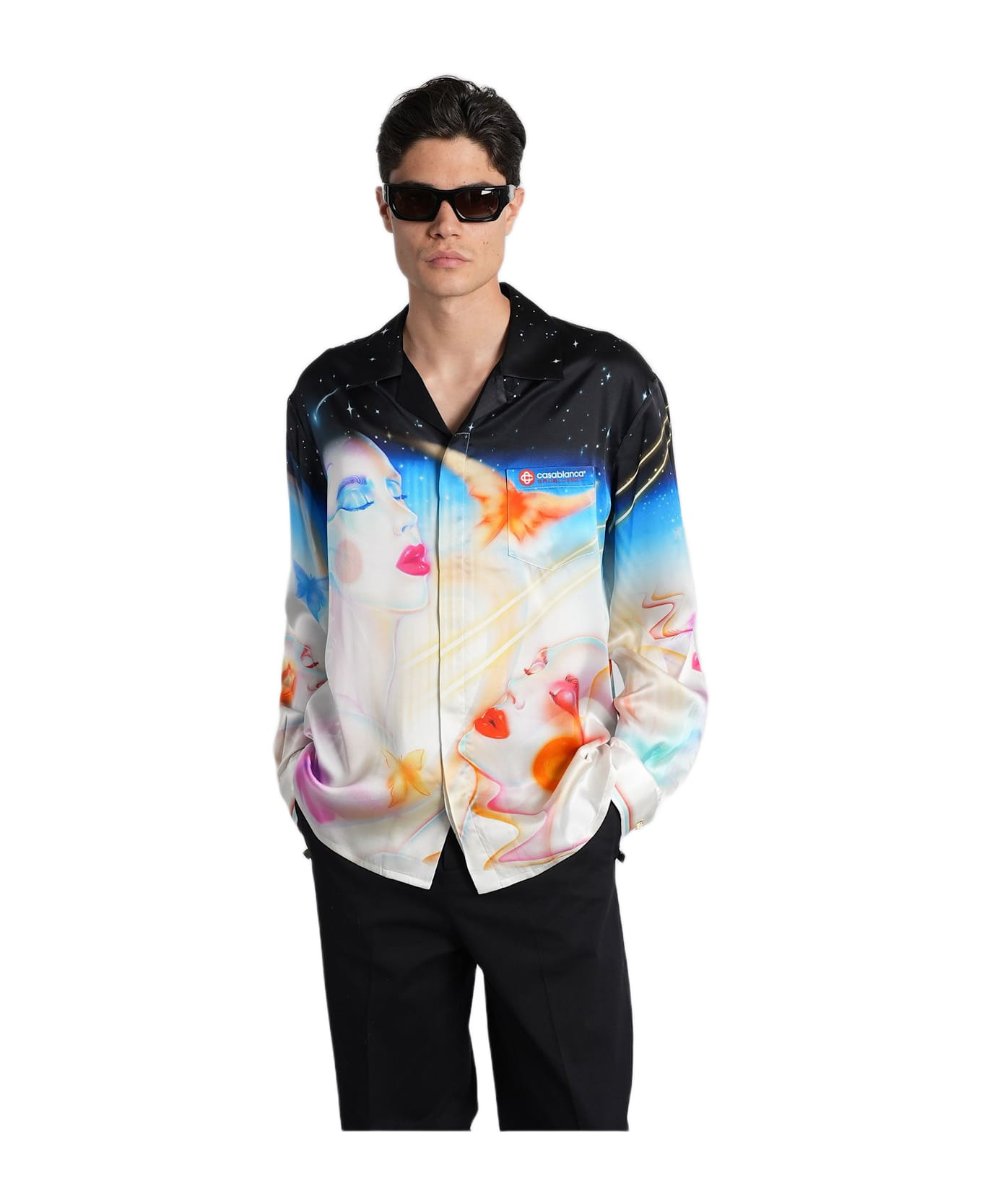 Shirt In Multicolor Silk - 1