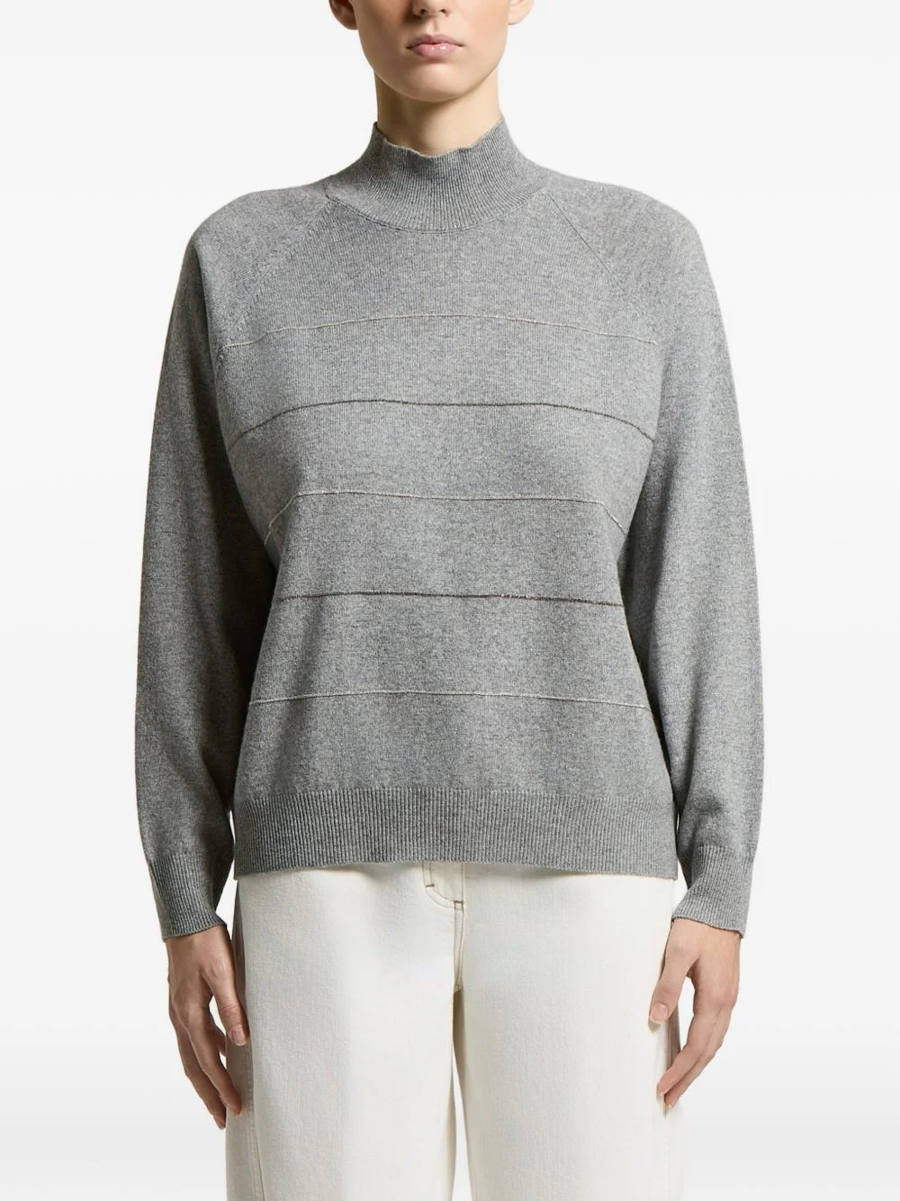 bead embellishment sweater - 1