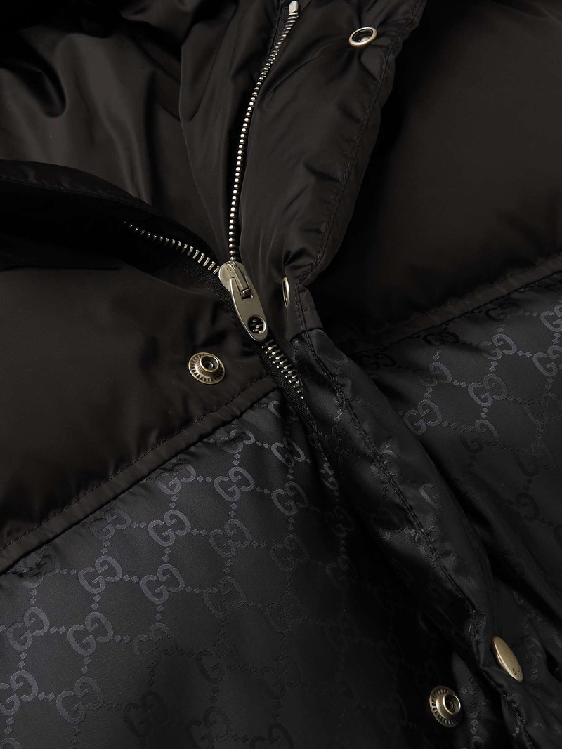 GG jacquard 나일론 퀼트 코트 6