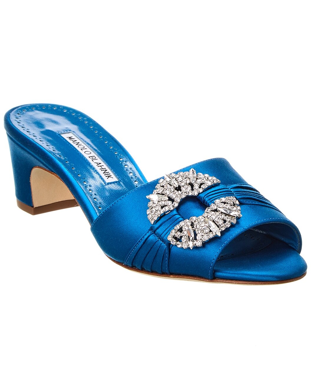 Manolo Blahnik Prinap 50 Satin Sandal - 1
