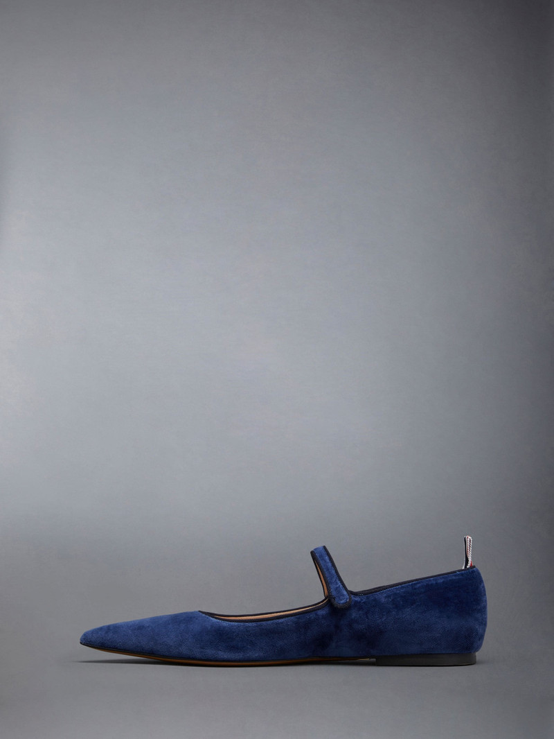 Velvet Pointed Toe Thom John Flat 3
