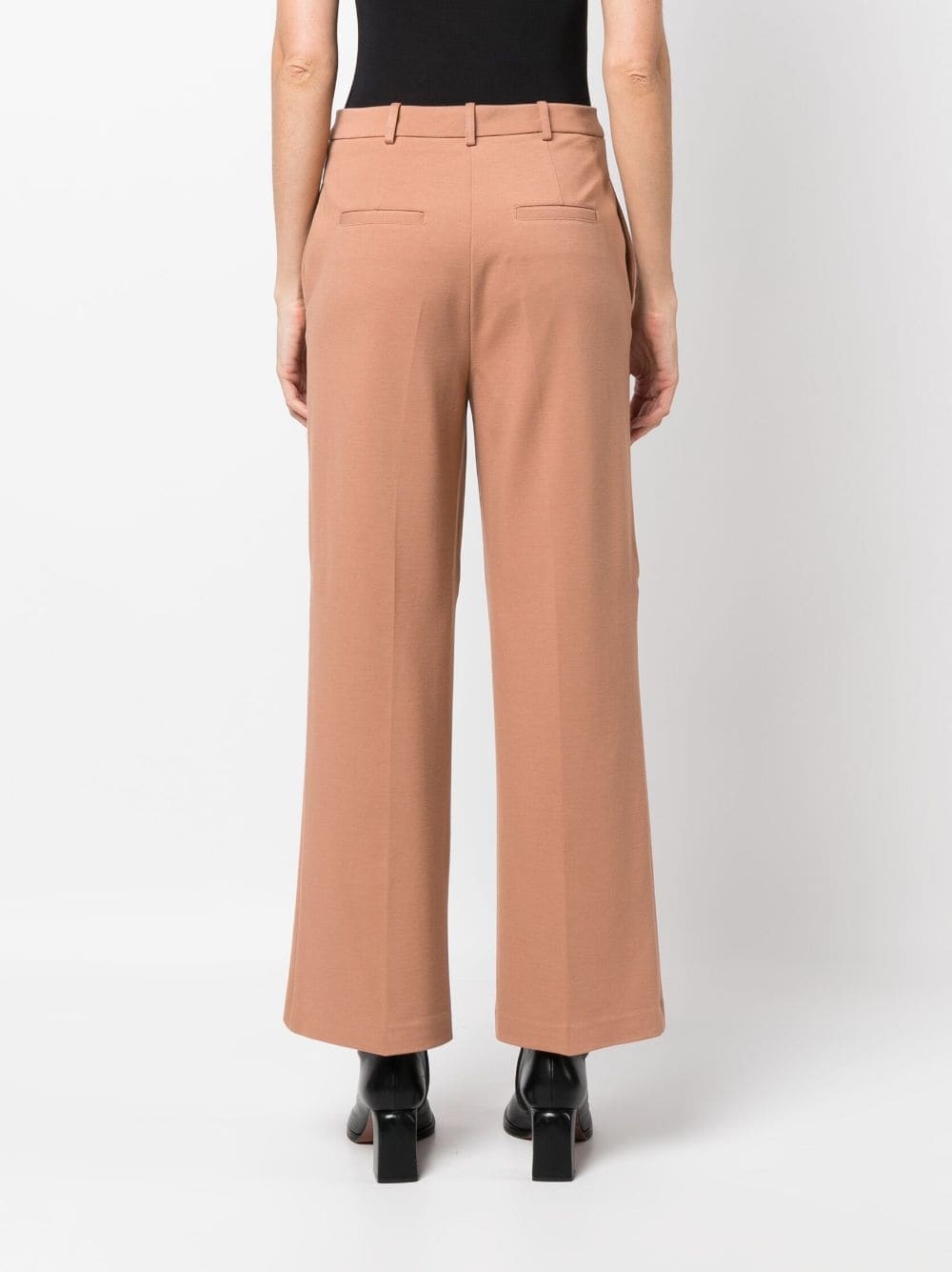 mid-rise straight-leg trousers - 4