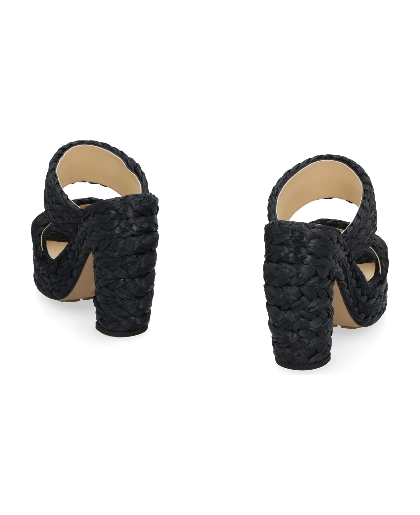 Canalazzo Raffia Mules - 4