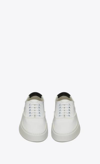 SAINT LAURENT venice sneakers in canvas and leather outlook