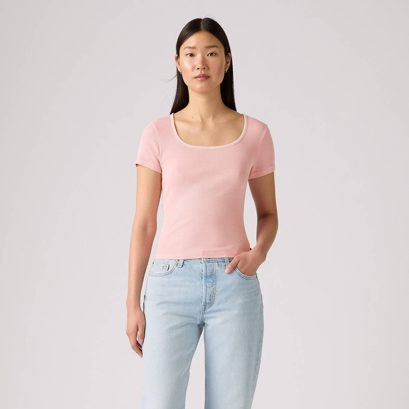 ESSENTIAL SQUARE NECK TEE 2