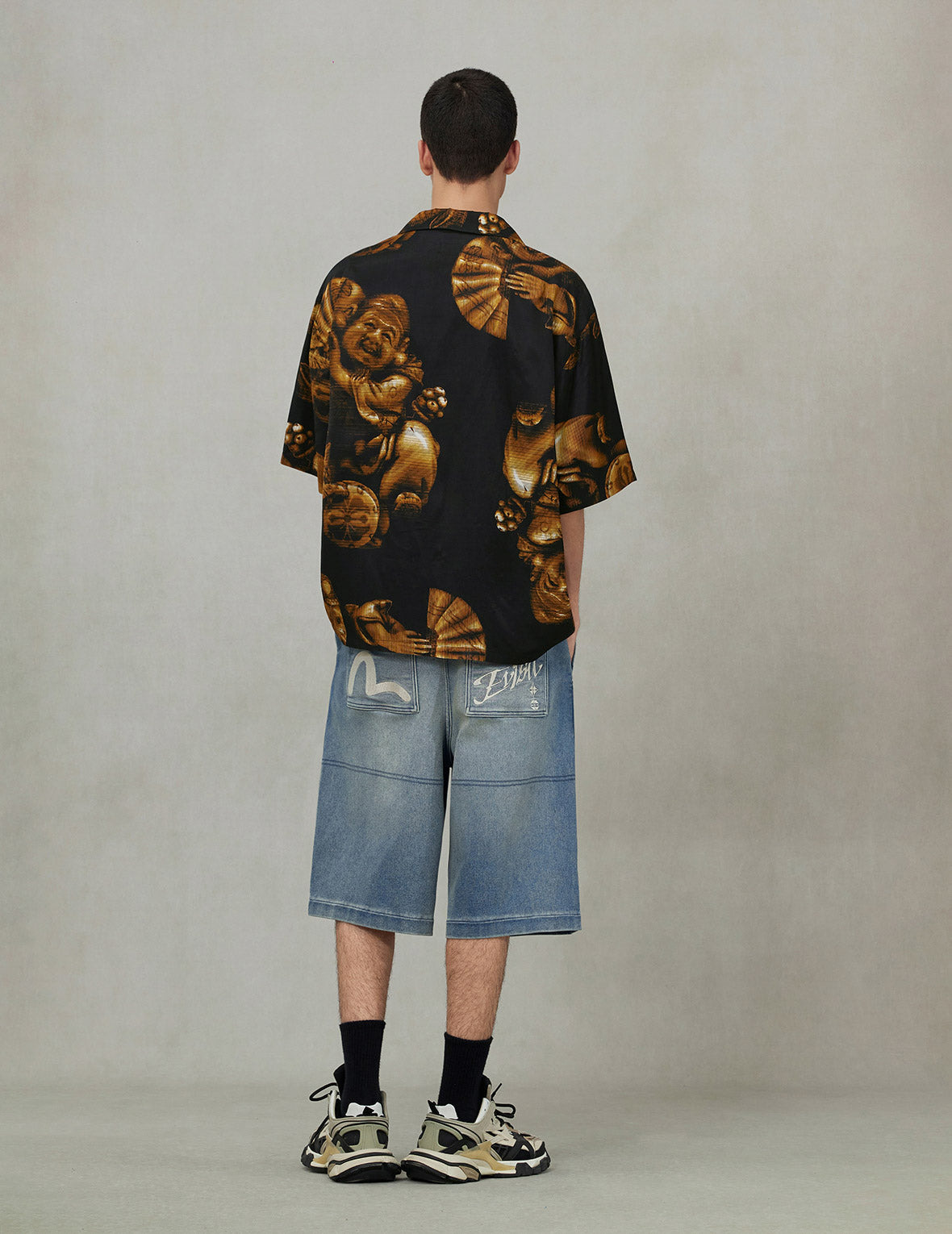 Allover Godhead Print Boxy T-shirt - 4