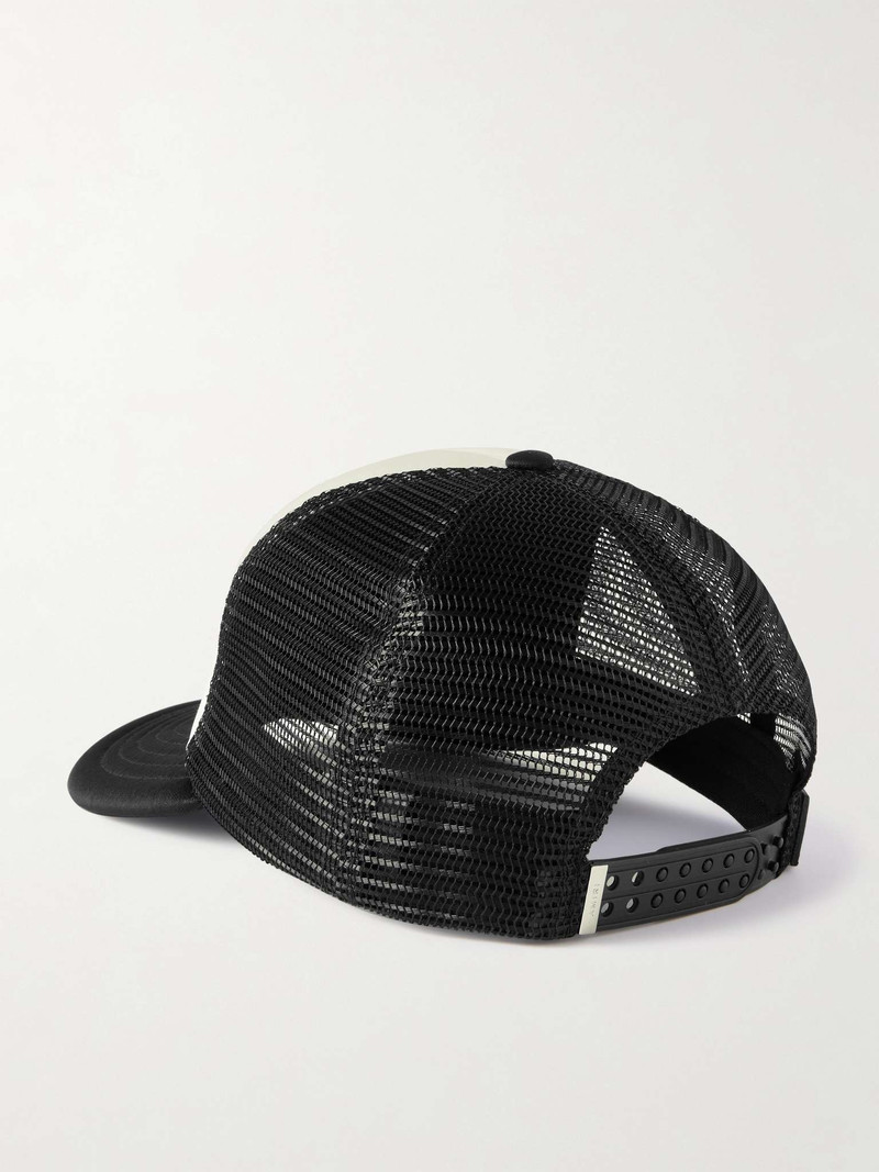 AMIRI Hollywood Logo-Embroidered Cotton-Canvas and Mesh Trucker Cap outlook
