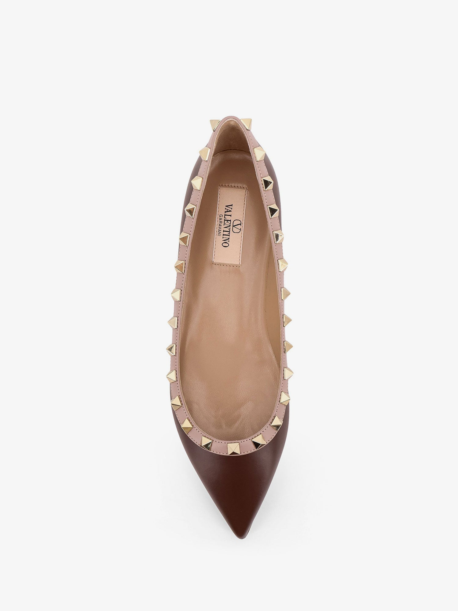 Rockstud Leather Ballerinas - 4