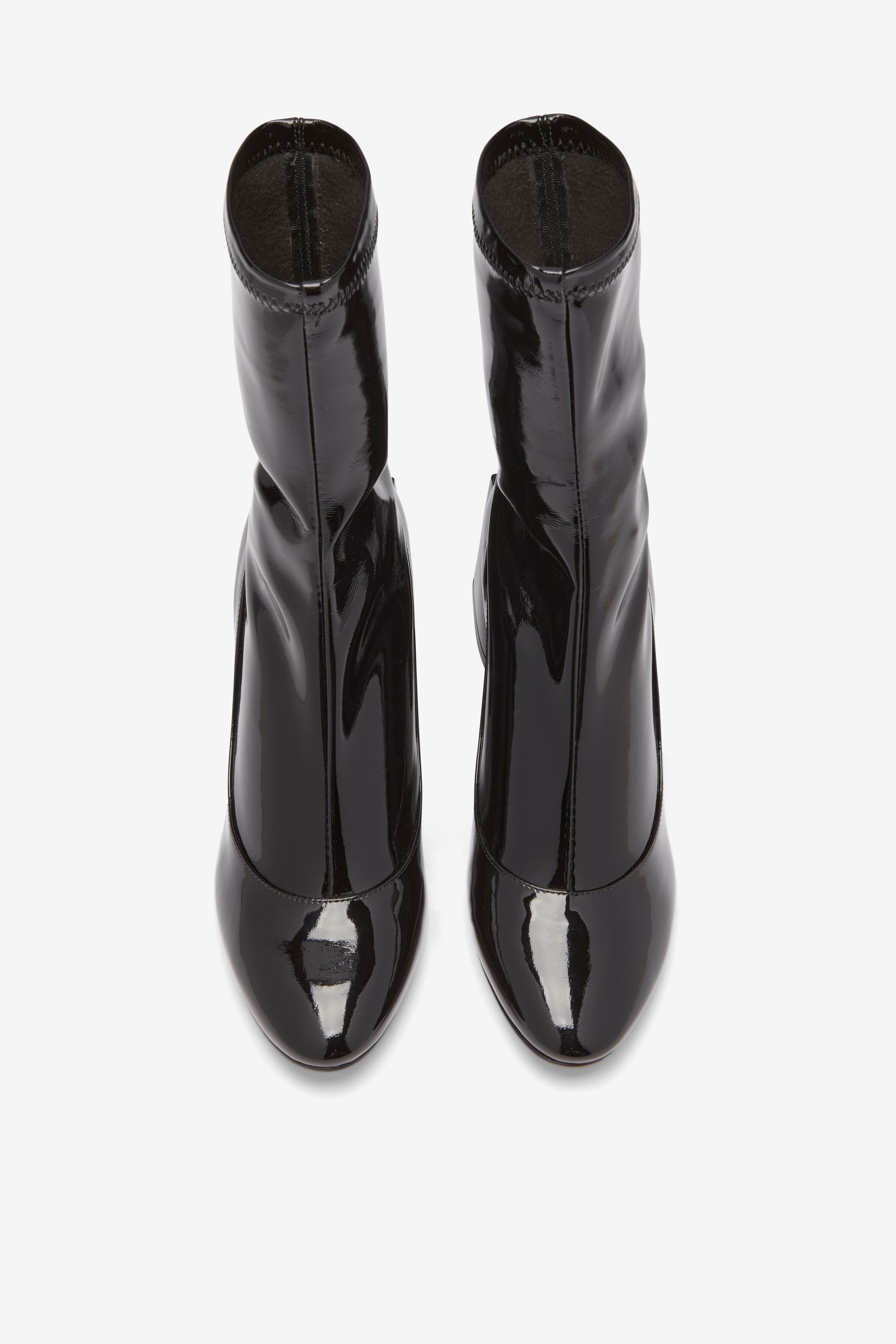 PATENT-LEATHER SOCK BOOTS - 2
