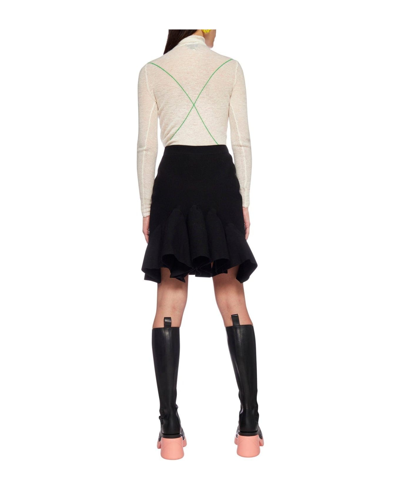 A-line Ruffled Skirt - 4