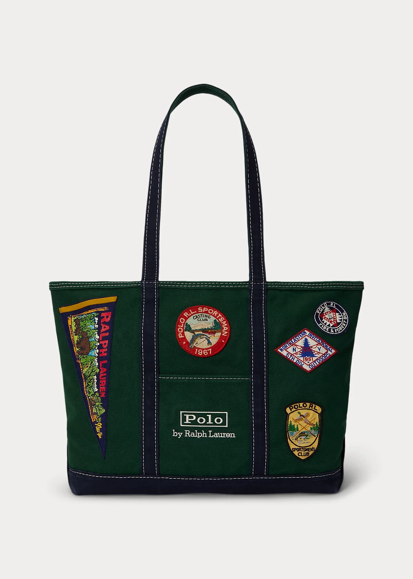 Logo-Patch Canvas Tote - 1