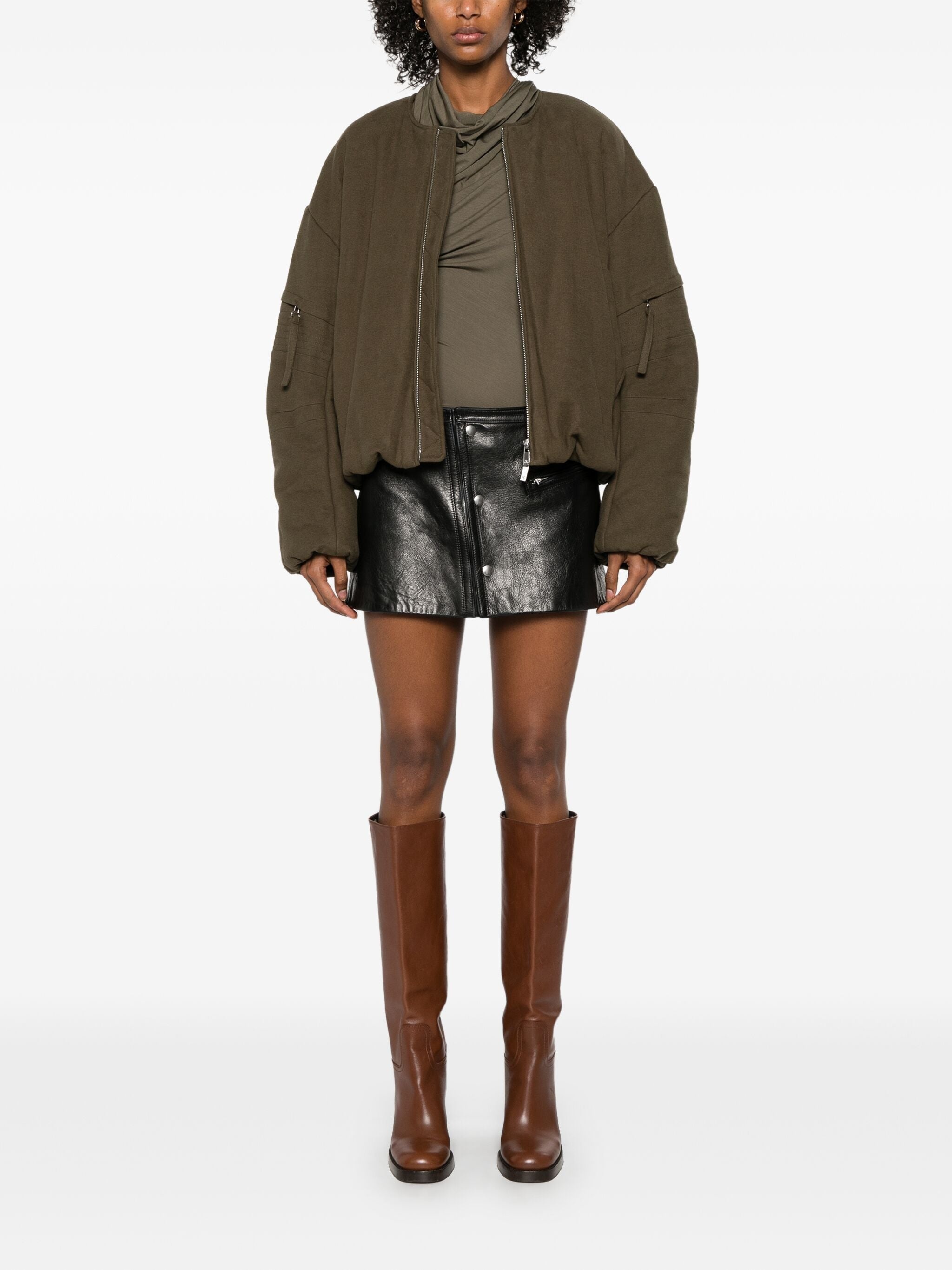 Leather Miniskirt - 5