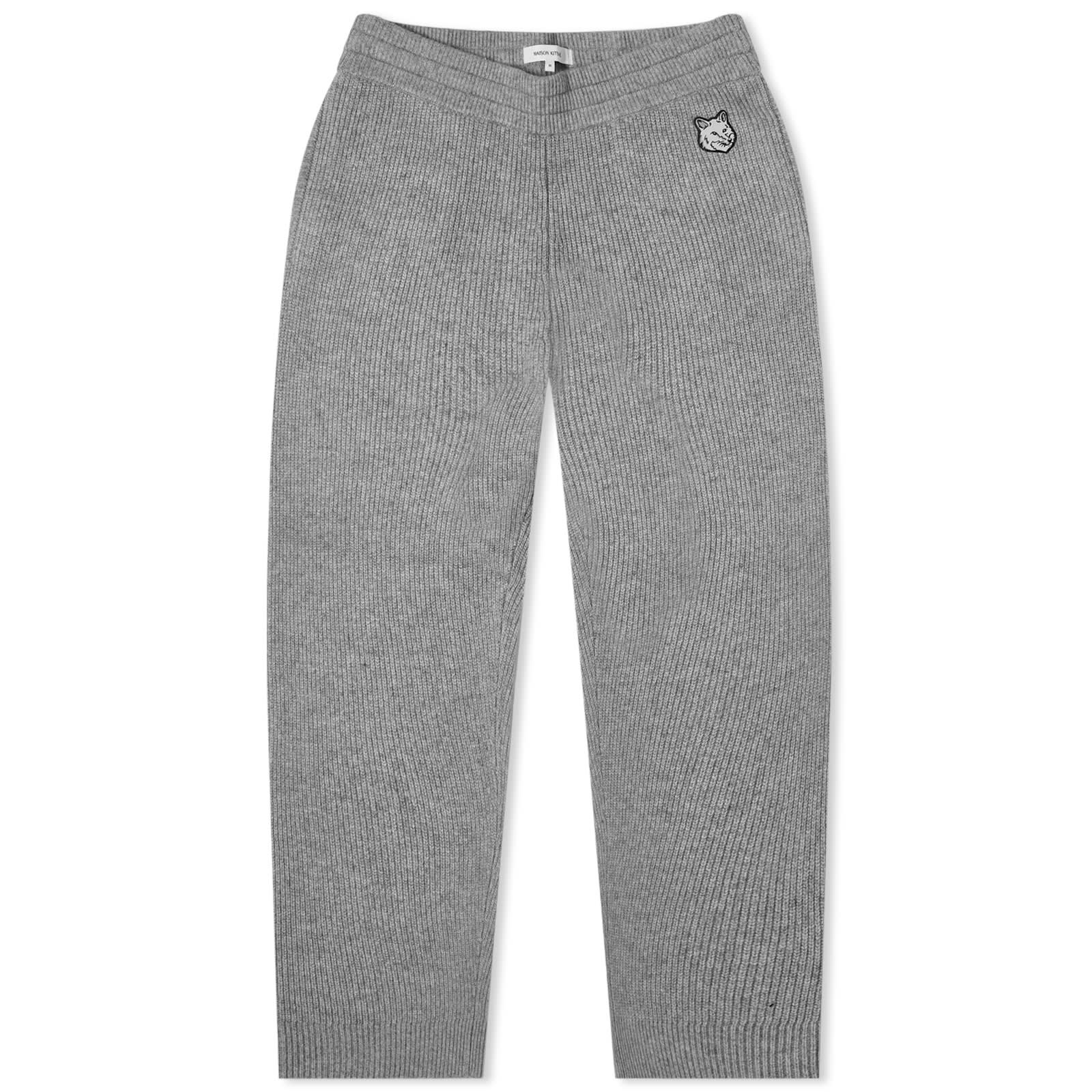 Maison Kitsune Tonal Fox Head Patch Rib Sweatpants - 1