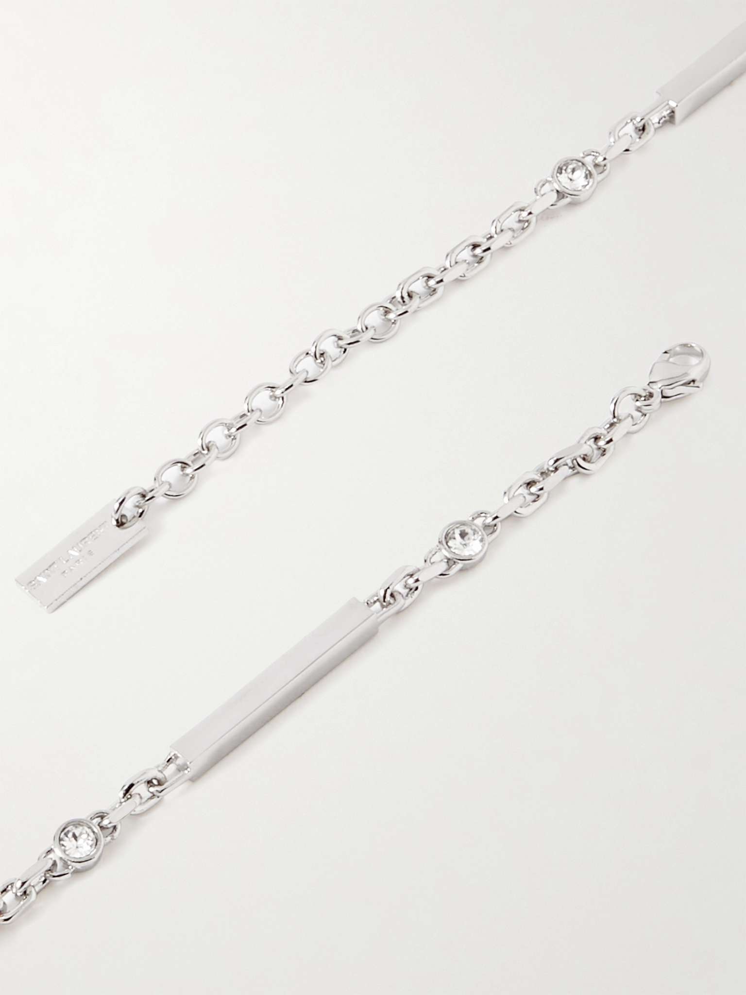 Silver-Tone Crystal Chain Necklace - 3