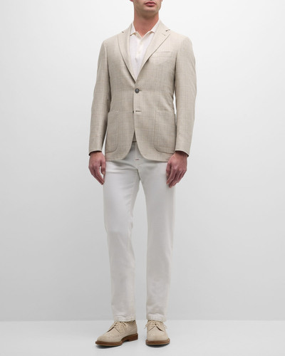 Canali Men's Textured Silk Blazer outlook